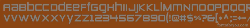 ZeroestwoRegular Font – Gray Fonts on Brown Background