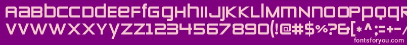 ZeroestwoRegular Font – Pink Fonts on Purple Background