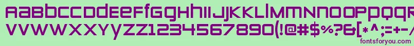 Шрифт ZeroestwoRegular – фиолетовые шрифты на зелёном фоне