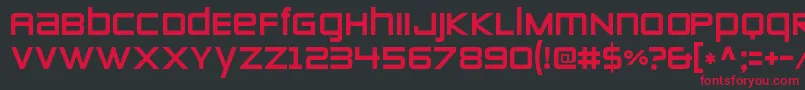 ZeroestwoRegular Font – Red Fonts on Black Background