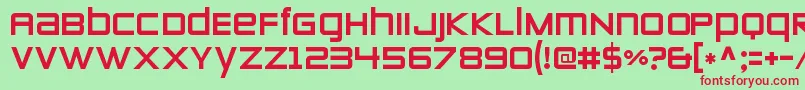 ZeroestwoRegular Font – Red Fonts on Green Background