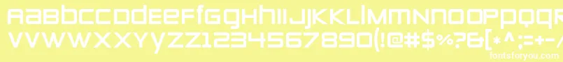 Подробнее о шрифте ZeroestwoRegular Шрифт ZeroestwoRegular – белые шрифты на жёлтом фоне