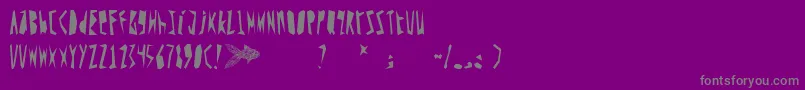 Шрифт Yeh – серые шрифты на фиолетовом фоне