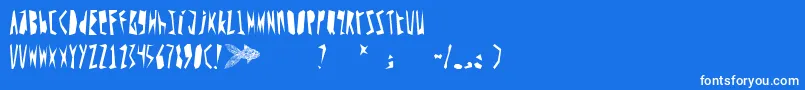 フォントYeh – 青い背景に白い文字