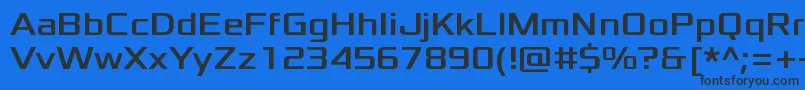 XoloniumRegular Font – Black Fonts on Blue Background