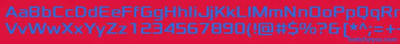 XoloniumRegular Font – Blue Fonts on Red Background