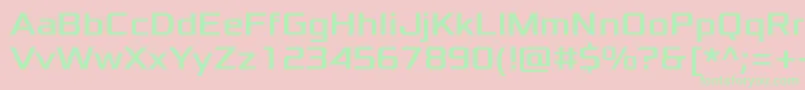 XoloniumRegular Font – Green Fonts on Pink Background