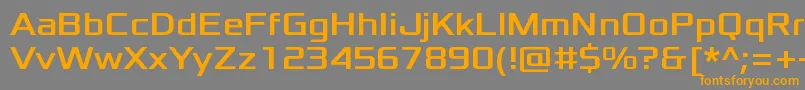 XoloniumRegular Font – Orange Fonts on Gray Background