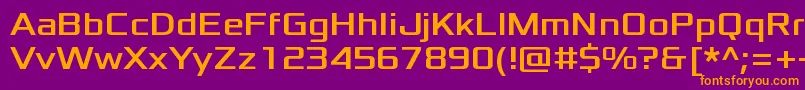 XoloniumRegular Font – Orange Fonts on Purple Background