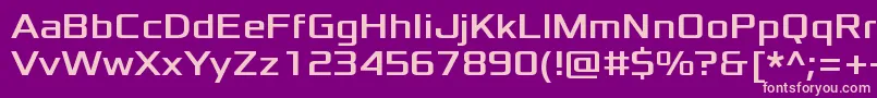 XoloniumRegular Font – Pink Fonts on Purple Background