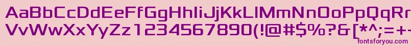 XoloniumRegular Font – Purple Fonts on Pink Background
