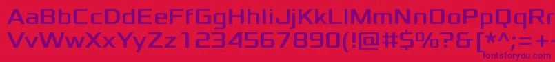 XoloniumRegular Font – Purple Fonts on Red Background