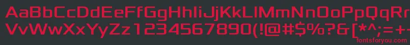 XoloniumRegular Font – Red Fonts on Black Background