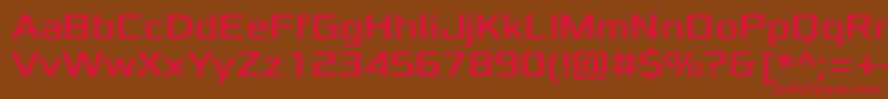 XoloniumRegular Font – Red Fonts on Brown Background