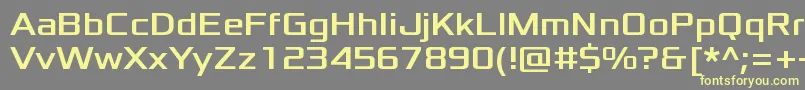 XoloniumRegular Font – Yellow Fonts on Gray Background