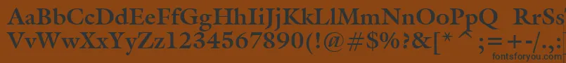 Шрифт GalliardBoldBt – чёрные шрифты на коричневом фоне