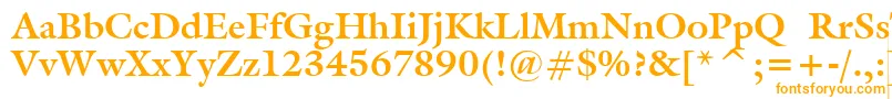 GalliardBoldBt Font – Orange Fonts on White Background