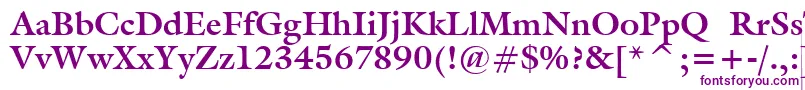 GalliardBoldBt Font – Purple Fonts on White Background