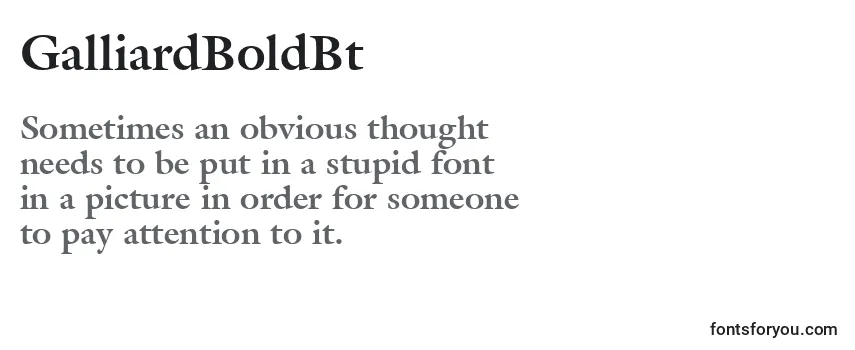 GalliardBoldBt-fontti