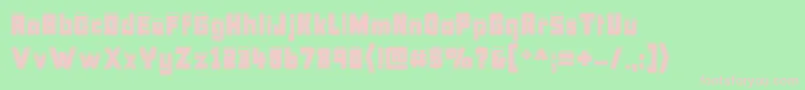 BonkCollege Font – Pink Fonts on Green Background