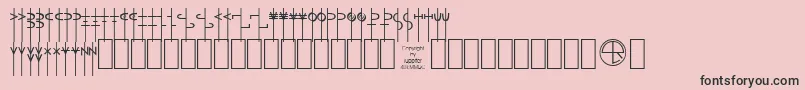 Lrtalism Font – Black Fonts on Pink Background