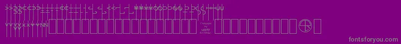 Lrtalism Font – Gray Fonts on Purple Background