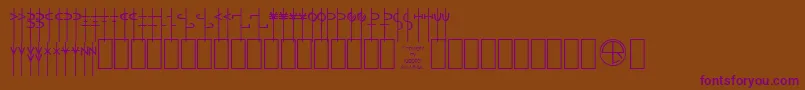Lrtalism Font – Purple Fonts on Brown Background