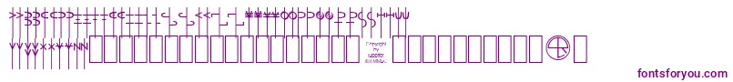 Lrtalism Font – Purple Fonts on White Background