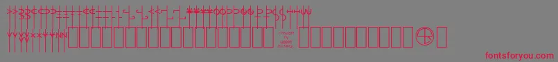 Lrtalism Font – Red Fonts on Gray Background