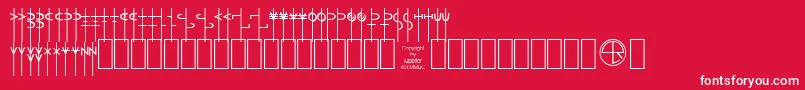 fuente Lrtalism – Fuentes Blancas Sobre Fondo Rojo