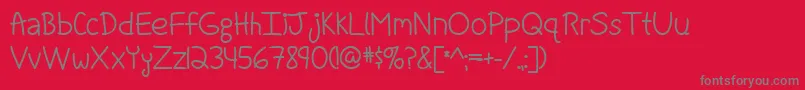 FightForOurLoveBoldByMistisFonts Font – Gray Fonts on Red Background