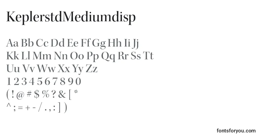 KeplerstdMediumdisp Font – alphabet, numbers, special characters