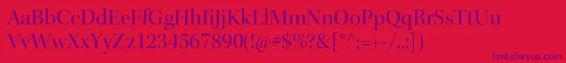 KeplerstdMediumdisp Font – Purple Fonts on Red Background