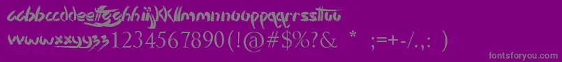 fuente StencilBrush – Fuentes Grises Sobre Fondo Morado