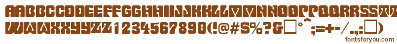 Pinocchio Font – Brown Fonts on White Background