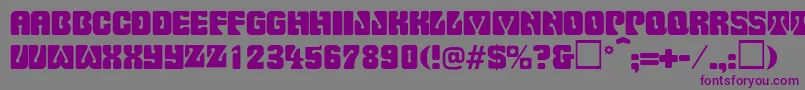 Pinocchio-fontti – violetit fontit harmaalla taustalla