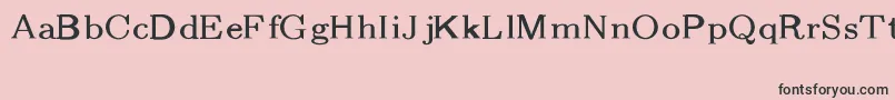 フォントCmFibonacciRegular – ピンクの背景に黒い文字