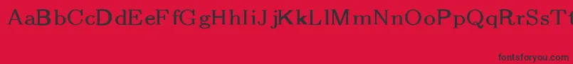 CmFibonacciRegular Font – Black Fonts on Red Background
