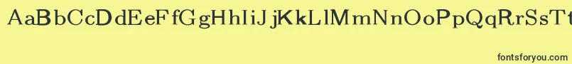 Weitere Informationen zur CmFibonacciRegular-Schriftart CmFibonacciRegular-Schriftart – Schwarze Schriften auf gelbem Hintergrund