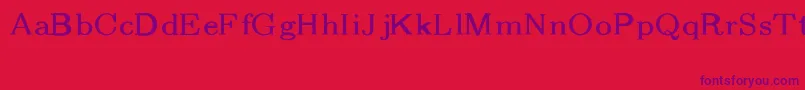 CmFibonacciRegular Font – Purple Fonts on Red Background