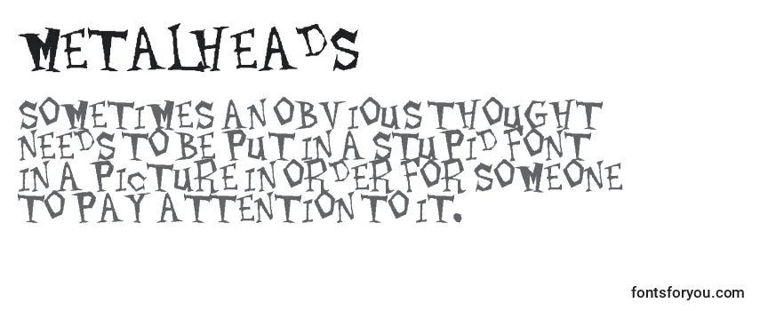 Review of the Metalheads Font