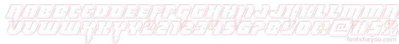 Czcionka Thundertitanengrave – różowe czcionki na białym tle