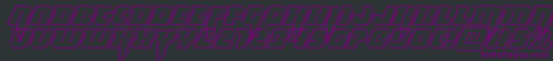 Thundertitanengrave Font – Purple Fonts on Black Background