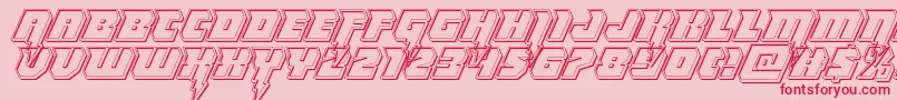 Thundertitanengrave Font – Red Fonts on Pink Background