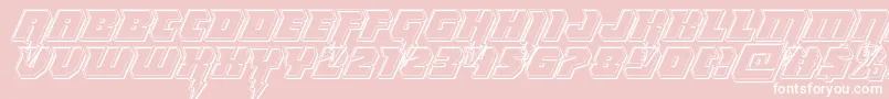 Thundertitanengrave Font – White Fonts on Pink Background