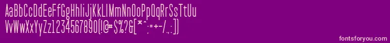 フォントPaktCondensed – 紫の背景にピンクのフォント