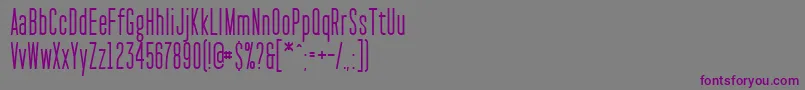 PaktCondensed Font – Purple Fonts on Gray Background