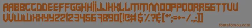 VirtualRave Font – Brown Fonts on Gray Background