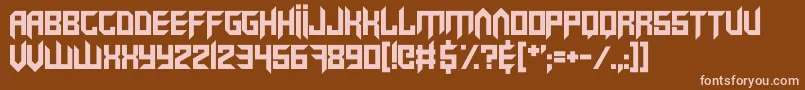VirtualRave Font – Pink Fonts on Brown Background