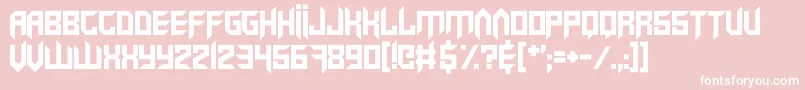 VirtualRave Font – White Fonts on Pink Background